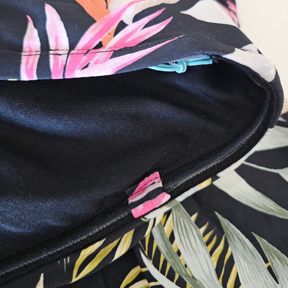 Kona Sol Blue Tropical Print Tankini Top NEW - Picture 5 of 6